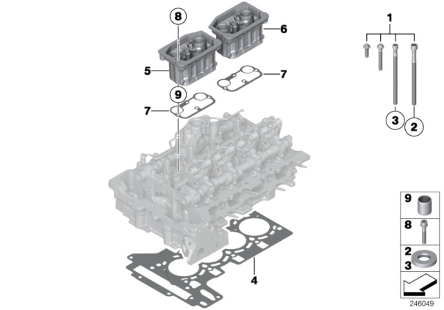 2015 BMW X1  Set Bolt Cylinder Head Diagram for 11122212157