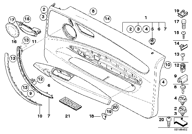 2013 BMW 128i  Clip Diagram for 51437001492