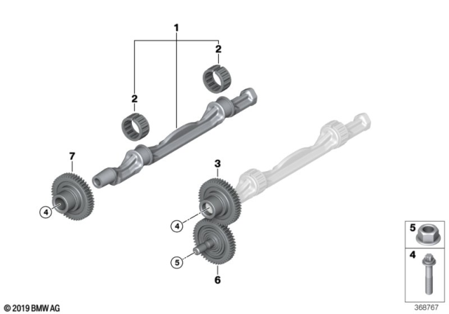 2019 BMW X1  Gear Wheel Diagram for 11277626115