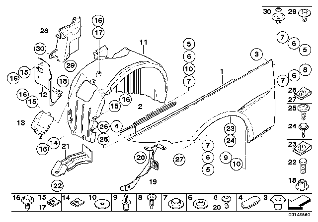 2006 BMW M6  Hexagon Socket Screw Diagram for 07147078235