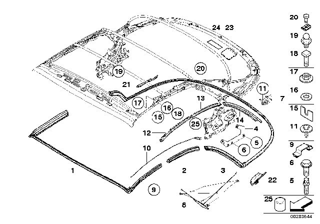 2009 BMW 128i  Square Nut Diagram for 54347219114