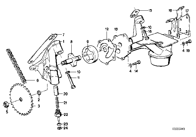 1978 BMW 733i  Hex Nut Diagram for 07119900079