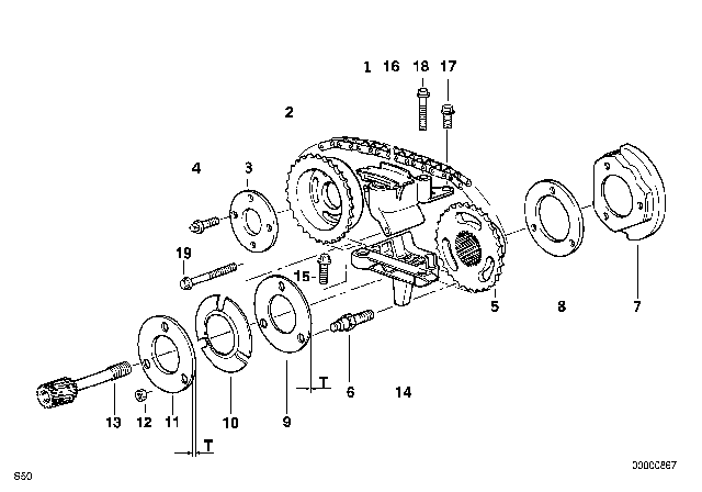 1995 BMW M3  Stop Disc Diagram for 11361403822