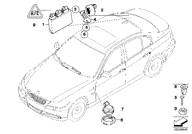 2013 BMW M3  Parking Assist Distance Control Module Diagram for 66206982400