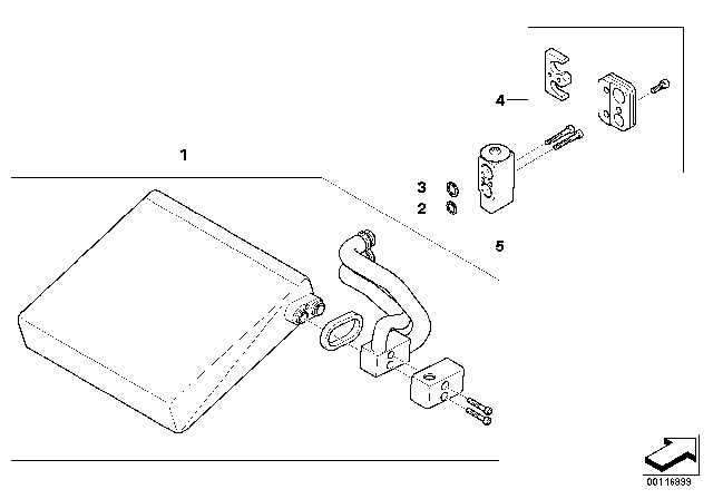 2003 BMW Z4  Expansion Valve Diagram for 64116929991