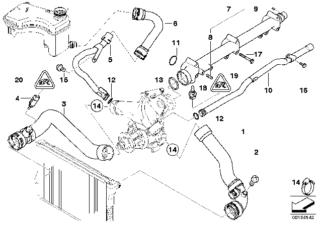 2001 BMW M3  Stud Bolt Diagram for 07129905552