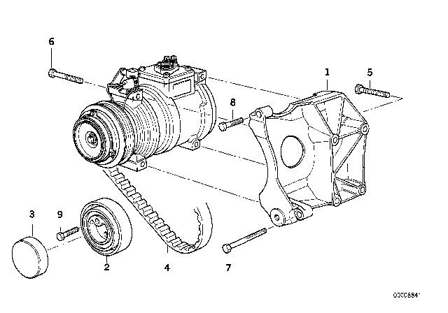 1992 BMW 318i Protection Cap Diagram for 64551727621