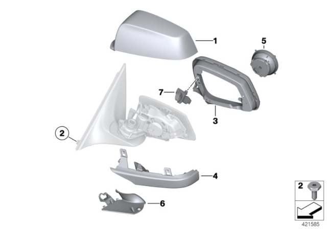 2011 BMW Alpina B7L  Supporting Ring Left Diagram for 51167219649