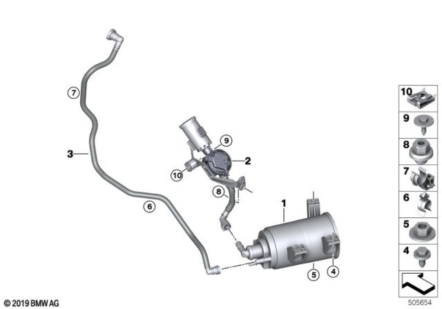 2019 BMW M850i xDrive  BREATHER LINE Diagram for 16137440382