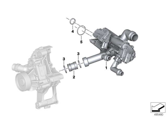 2020 BMW 740i xDrive  O-RING Diagram for 11539425963