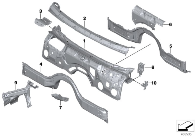 2019 BMW 530i ATTACHMENT, LEFT TRANS. MOUN Diagram for 41007412975