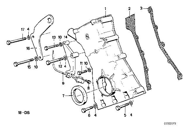 1988 BMW M5  Shackle Diagram for 11141312892