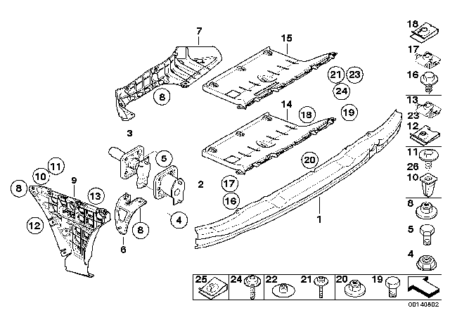 2007 BMW M5 Expanding Rivet Diagram for 51127004445