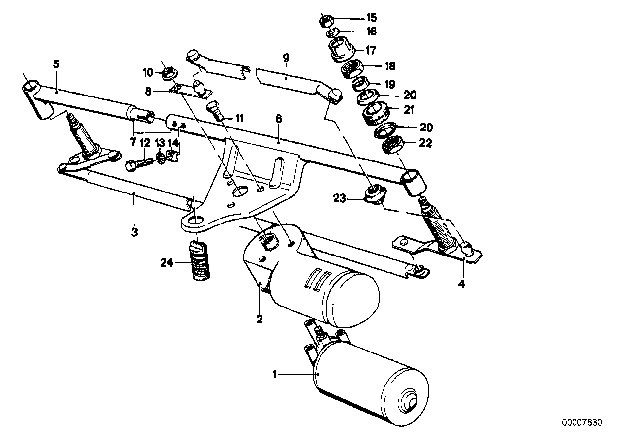 1978 BMW 733i Stop Buffer Diagram for 61611359866