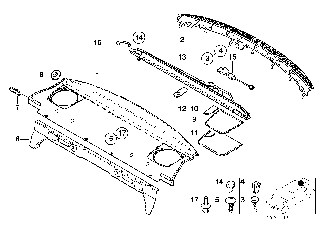 2004 BMW 325Ci Hex Head Screw Diagram for 07119901279