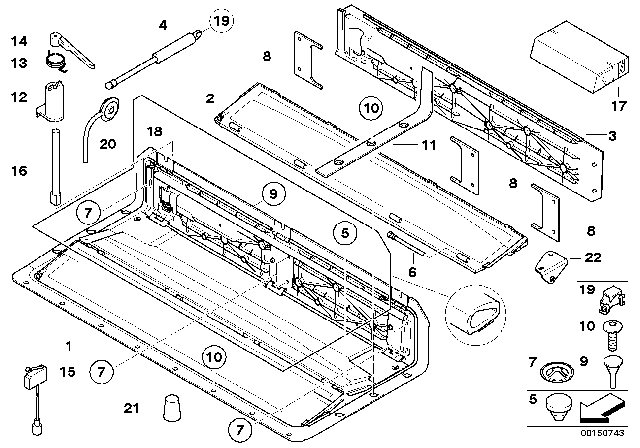 2010 BMW 650i  Base Diagram for 54318254779