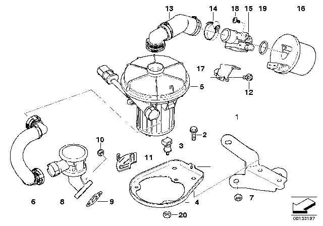 2006 BMW X3  Adapter Plate Diagram for 11727514954