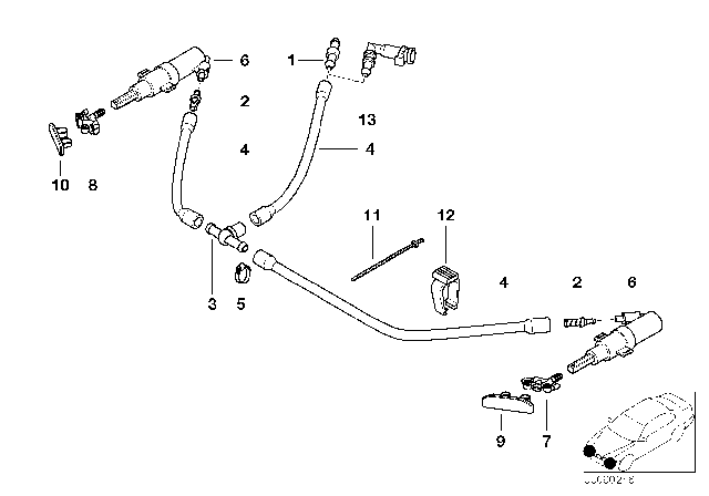 2005 BMW M3 Support Diagram for 61678252741