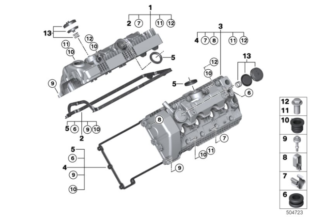 2008 BMW Alpina B7  Blind Plug Diagram for 11617966219