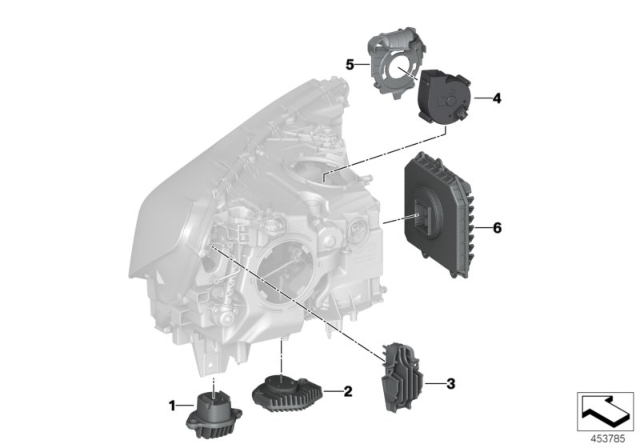 2019 BMW M760i xDrive  Fan Cover Diagram for 63117408684