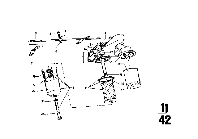 1973 BMW 2002  Gasket Asbestos Free Diagram for 11421312607