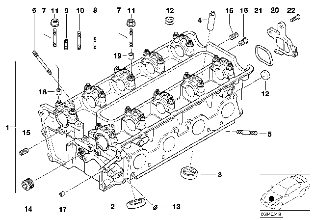 2000 BMW Z8  Flange Nut Diagram for 11617573839