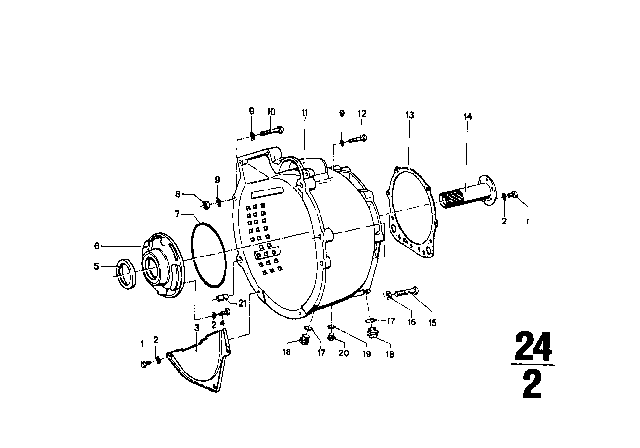 1976 BMW 2002  Shaft Seal Diagram for 24311201573
