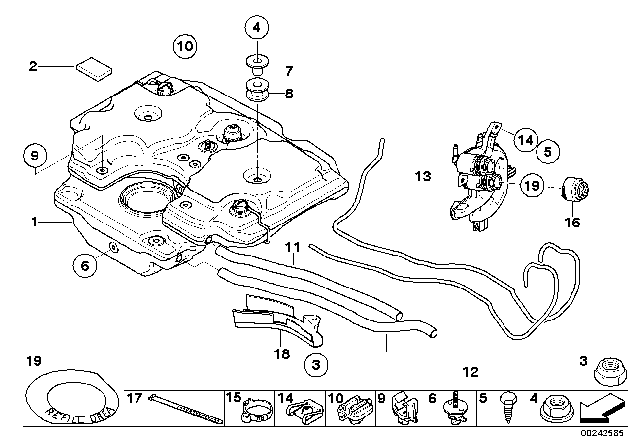 2011 BMW 335d  Tubing Duct Diagram for 16197204747