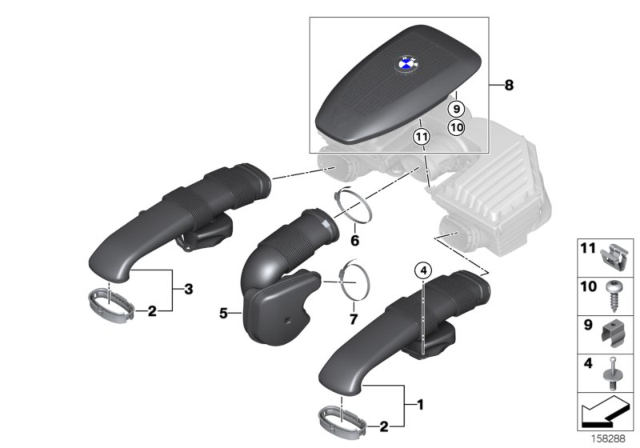 2010 BMW X5  Rubber Boot Diagram for 13717548900