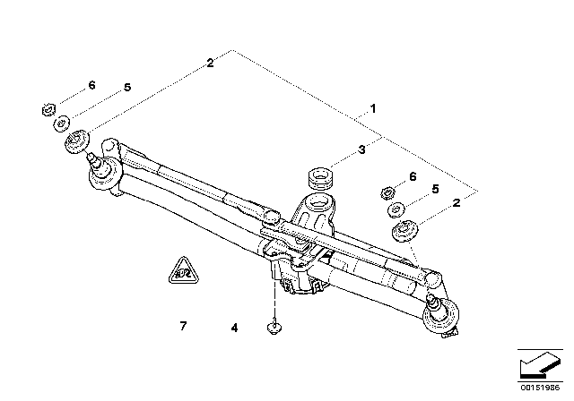2005 BMW X3  Flat-Spring Contact Jpt Diagram for 61138364583