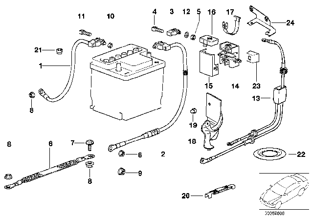 1992 BMW 325is  Base B Diagram for 12421433232