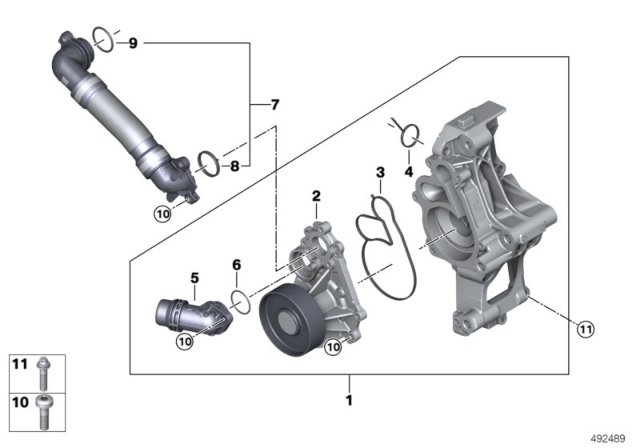 2020 BMW X6  PROFILE-GASKET Diagram for 11518482264