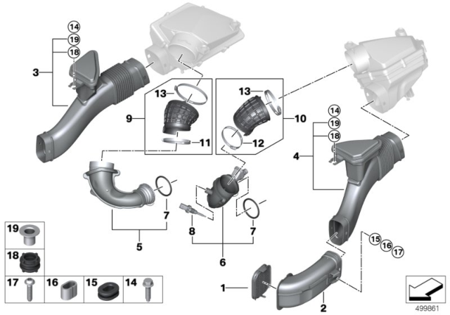 2020 BMW X6  Bush Diagram for 13718645360