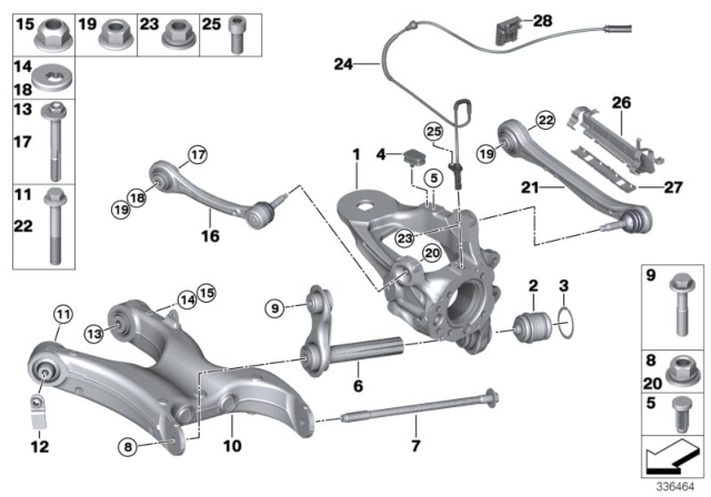 2010 BMW X5  Hex Nut Diagram for 07129905817