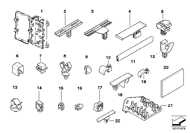 1998 BMW Z3  Tubing Support Diagram for 17112228439