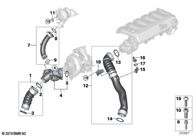2009 BMW X5  Twist Protection Diagram for 11617807096