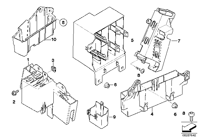 2007 BMW X5 Holder Diagram for 61359199466