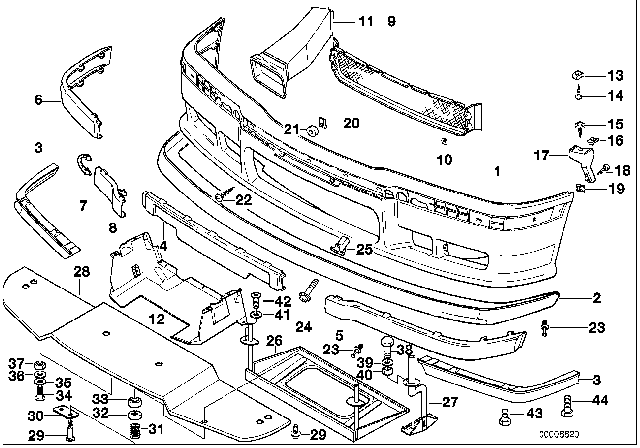 1995 BMW M3  Hex Head Screw Diagram for 07119916949