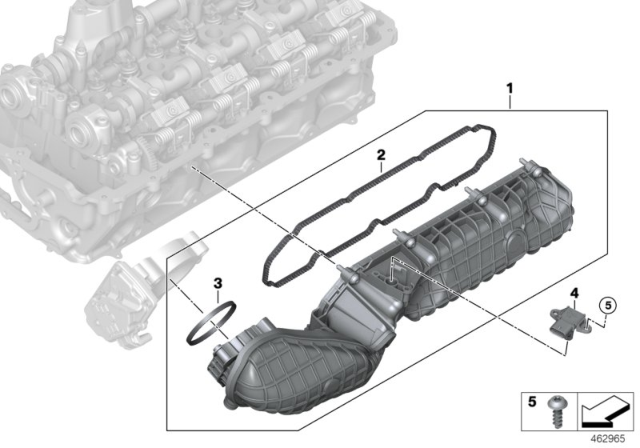 2020 BMW M850i xDrive  Seal, Air Intake System Diagram for 11618610666
