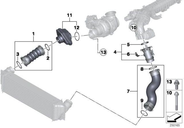 2015 BMW 535d  Profile-Gasket Diagram for 11618509400
