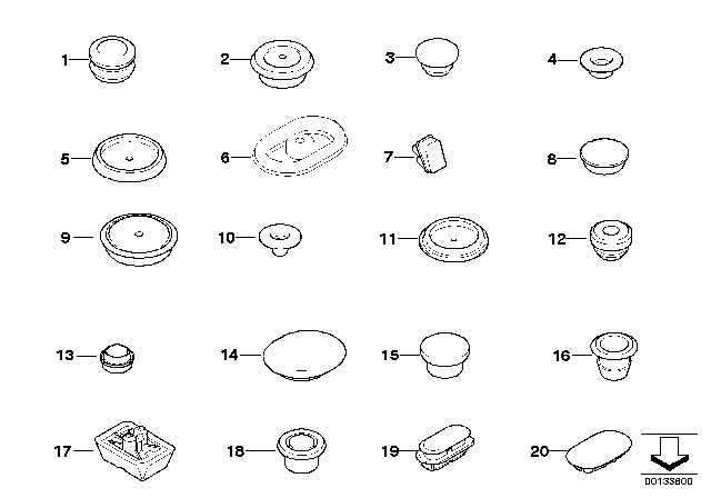 2008 BMW Z4 M  Jack Fixture Diagram for 51717894027