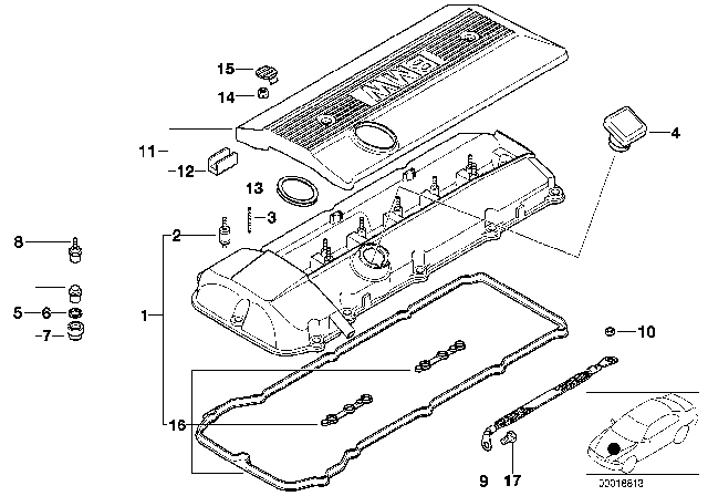 2000 BMW Z3  Earth Strap Diagram for 12421437633