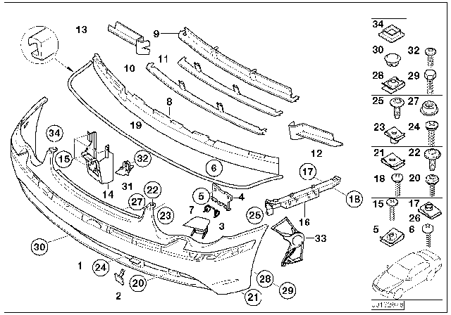 2002 BMW 745i  Screw, Self Tapping Diagram for 07119901472