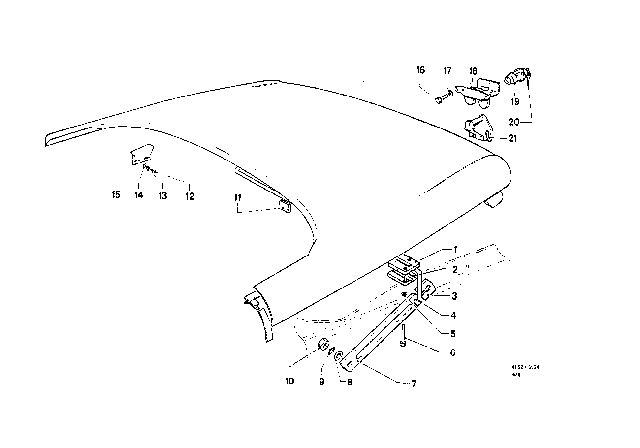 1969 BMW 2000  Hex Bolt Diagram for 07119912283