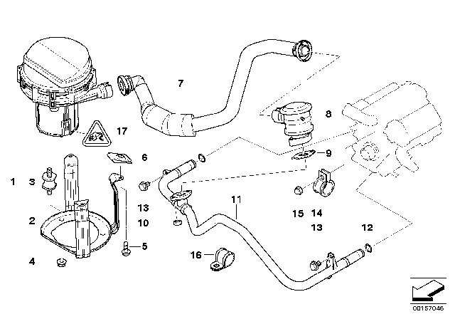 2001 BMW M5  Hex Head Screw Diagram for 07119916822
