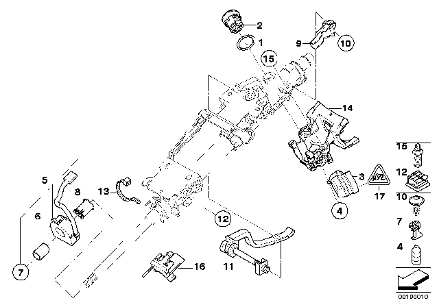 2008 BMW Z4 Steering Lock Diagram for 32306763447
