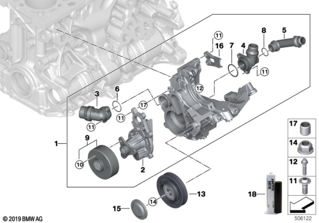 2020 BMW X3  Screw Locking Adhesive, Medium-Strength Diagram for 83192210339
