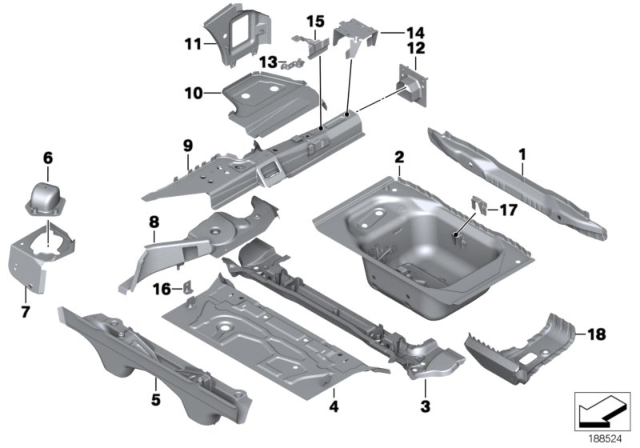 2016 BMW Z4  Rear Left Side Member Diagram for 41127225085