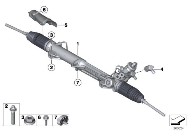 2014 BMW X1  Torque Converter Servotronic Diagram for 32106788212
