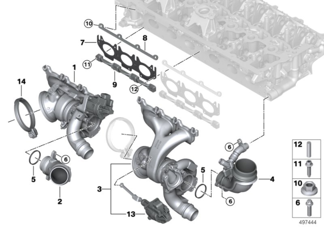 2020 BMW X3 M  O-RING Diagram for 11658469096